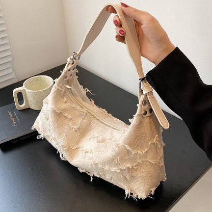 Messenger Bag Canvas Purse Fashion Niche Design One-shoulder Crossbody 36*9*19CM