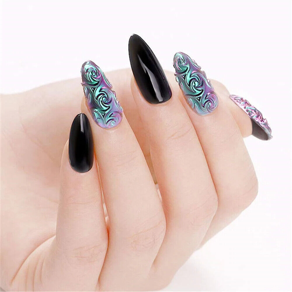Nail Art Tool Silicone Stamping Plates 3D Template Manicure Design Printing Mold