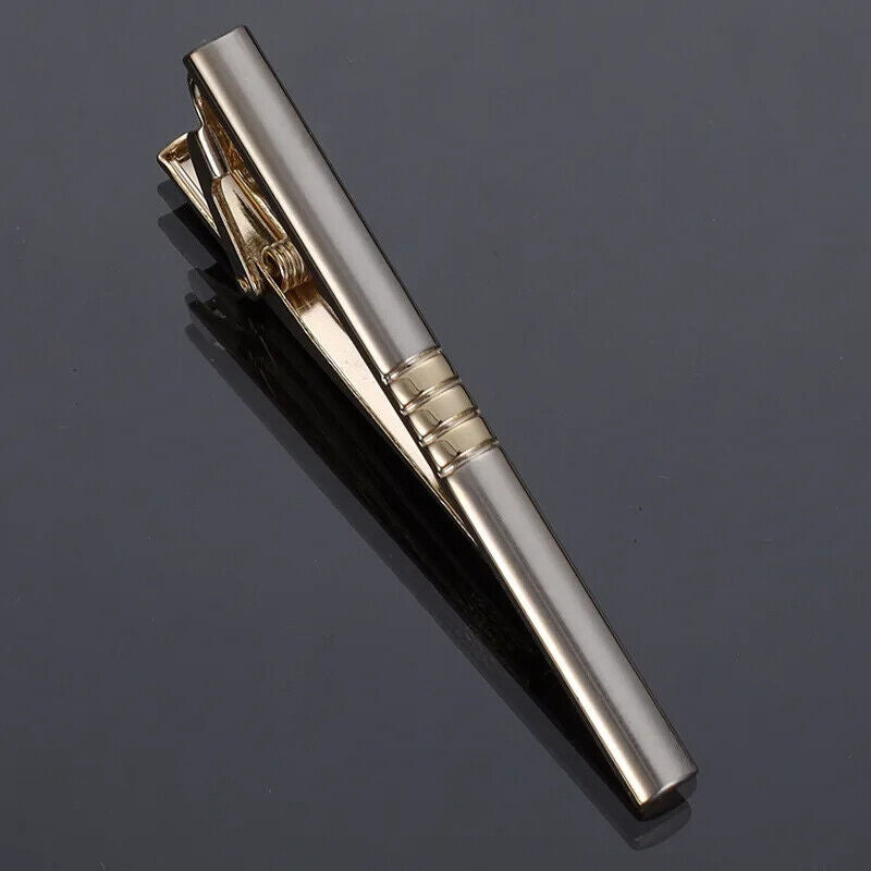 Men Business Necktie Clips 5.5cm Metal Ties Classic Simple Fashion Clasp Jewelry