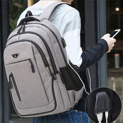 Backpack Men Laptop Backpacks 15.6 Oxford High School Bags Teen Student Backpack