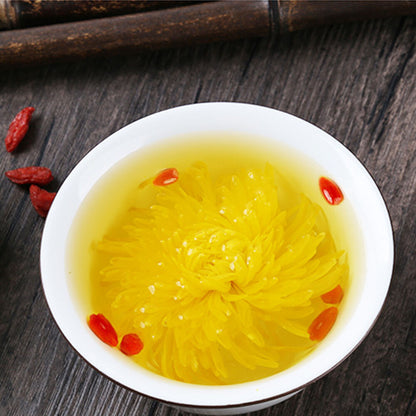 100 Flowers Healthy Herbal Tea Jin Si Huang Ju Organic Golden Chrysanthemum Tea