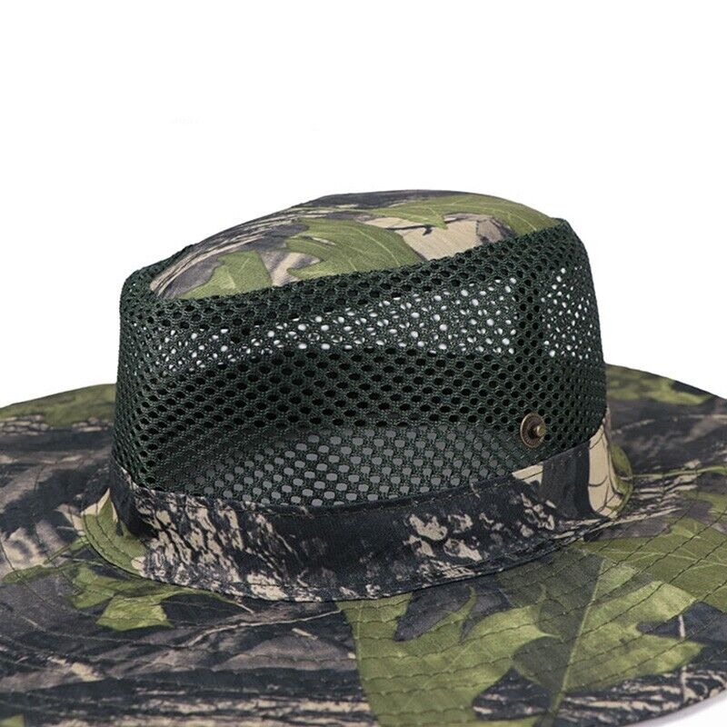 Summer Bucket Boonie Hat Fishing Sun Brim Cool Mesh Top Garden Outdoor Cap Hats