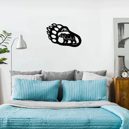 Bear Paw Wall Decoration Metal Wall Decor Modern Wall Decor Room Decor Sticker