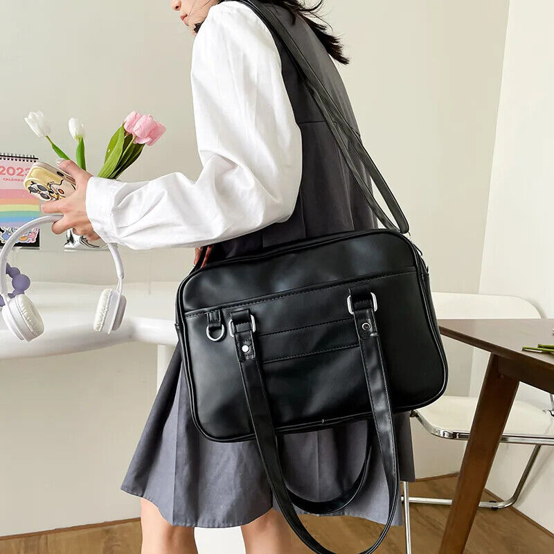 Student Bag Handbag School Student Bag Shoulder Bag PU Women's Computer Bag