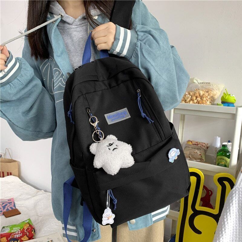 Women Backpack Girls Laptop Student Shoulder School Bag Schoolbag Boys Bagpack