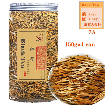 2023 Sencha Green Tea Yunnan Dianhong Blank Tea Fengqing Ancient Red Tea 150g