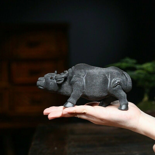 handmade boutique tea pet ox statue yixing zisha tea play home decoration new