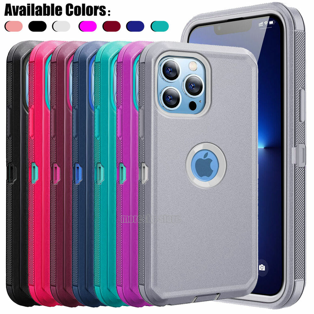 For iPhone 13 Pro Max 13 mini Phone Case Shockproof Rubber Heavy Duty Hard Cover
