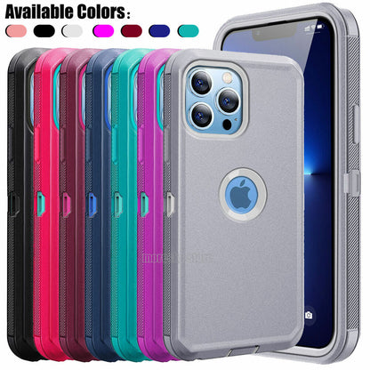 For iPhone 13 Pro Max 13 mini Phone Case Shockproof Rubber Heavy Duty Hard Cover