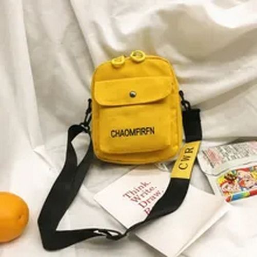 Shoulder Bag Pure Color Tote Outdoor Bag Canvas Handbag Zipper Messenger Bags