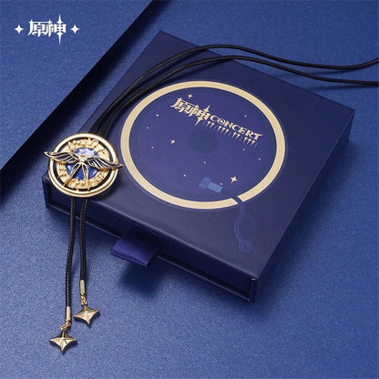 Anime Genshin Impact Official Concert 2023 Wing Of Wind Necklace Pendant New
