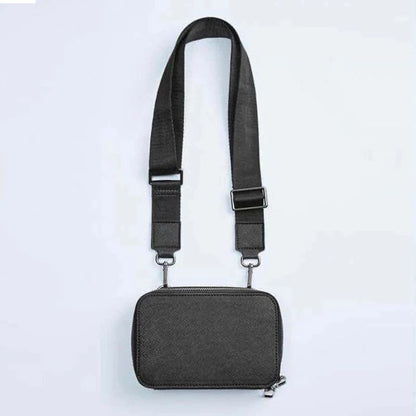 Casual Bag Shoulder Crossbody Fashion Leather Wide Shoulder Strap Messenger Bags