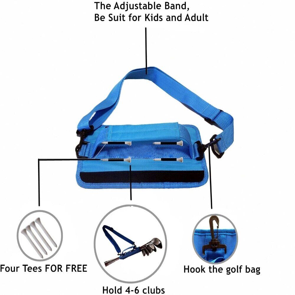 Mini Golf Club Carrier Bag Driving Travel Bag Golf Training Shoulder Straps