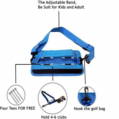 Mini Golf Club Carrier Bag Driving Travel Bag Golf Training Shoulder Straps