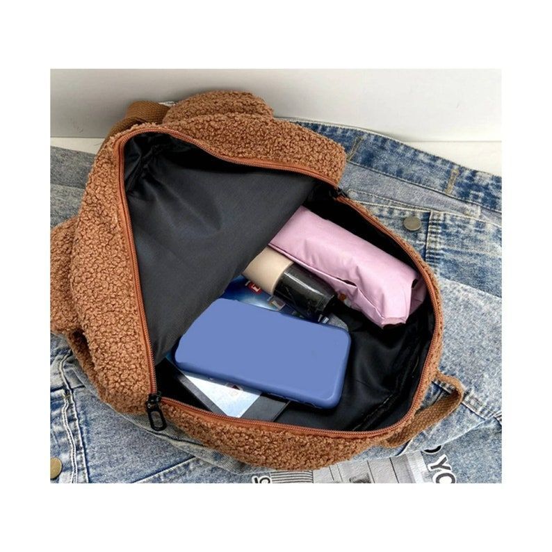 Backpack Portable Mini Travel Shopping Rucksacks Shoulder Bag 28*27*13 CM Green