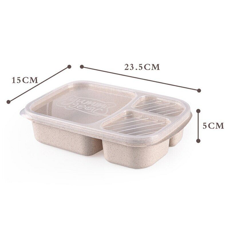 Food Container Storage Tableware Heated Dinnerware Lunch Bento Box Dining Tools