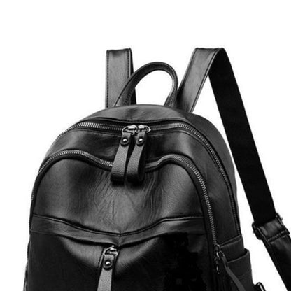 Women Backpack PU Leather Bookbag Casual Purse Small Travel School Shoulder Bag