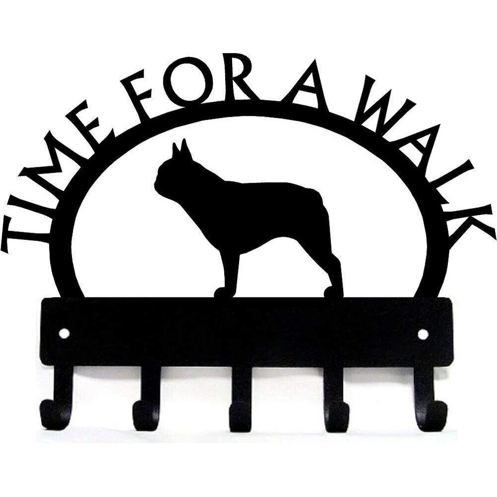 French Bulldog Key Rack Wall Mounted Hook Up Iron Wall Art Home Decor