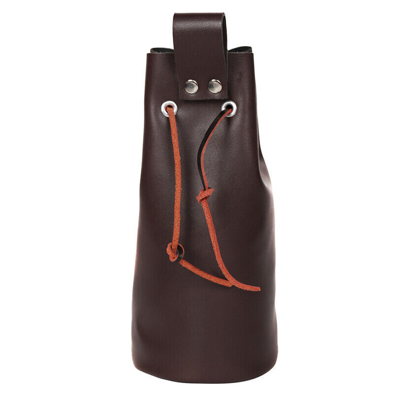 Medieval Coin Pouch Bag Waist Belt Costumes PU Leather Drawstring Purse