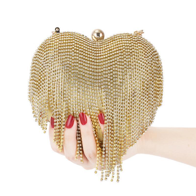 Rhinestone Evening Bag Clutch Womens Diamond Banquet Clutch Wedding Bridal Prom