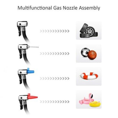 12V Auto STOP Air Inflator Car Tire Pump Compressor Electric Portable DC 150 PSI