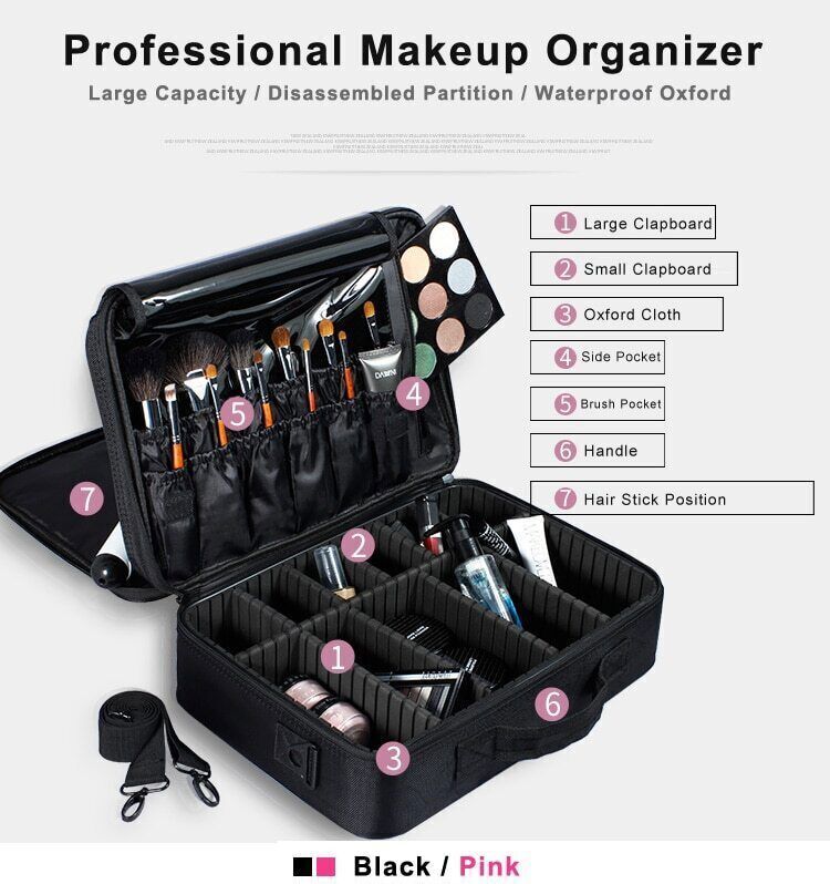 Make Up Bag Professional Makeup Case Makeup Cosmetic Case Storage Bag