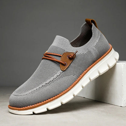 Men Casual Mesh Shoes Loafers Summer Breathable Light Weight Big Foot