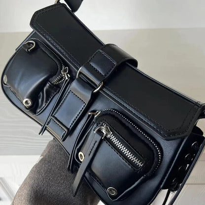 Women Handbags Pu Faux Leather Shoulder Bags Office Ladies Bag Black Totes