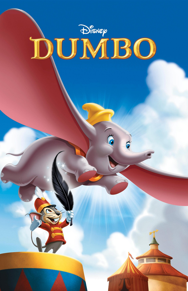 Dumbo Disney Retro Movie Silk or Canvas Poster Print