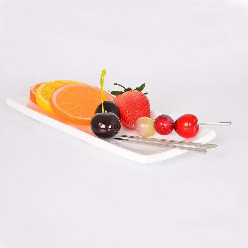 Cocktail Picks Fruit Sticks Bar Tool Drink Stirring Martini Accessory 11cm Metal