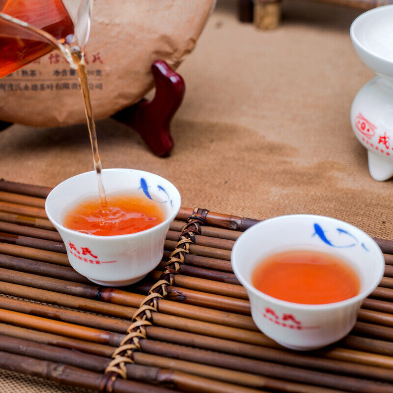 MENGKU Brand Mu Ye Chun Three Years Chen Pu-erh Tea Cake 2014 400g Ripe Puer Tea
