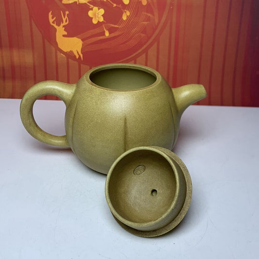 Vintage Chinese Yixing Purple Clay Teapot Zisha Ceremony Pumpkin Nice Tea Set