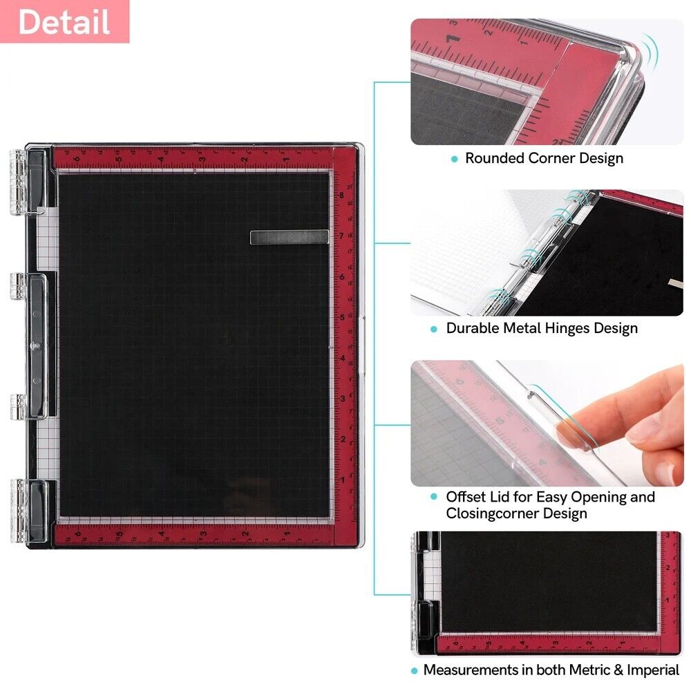 Precision Stamping Tools 3Pcs Red Rubber Positioner Platform Foam Mat Bar Magnet