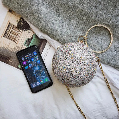 Women Evening Day Clutch Colorful Crystal Lady Handbag Wedding Shoulder Bag
