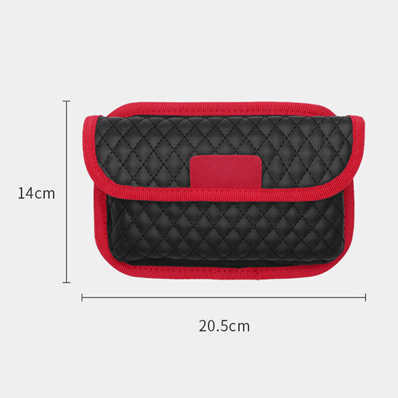 Car Storage Bag PU Leather Pocket Multi-use Seat Organizer Phone Pouch Bags