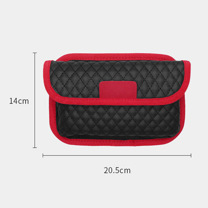 Car Storage Bag PU Leather Pocket Multi-use Seat Organizer Phone Pouch Bags
