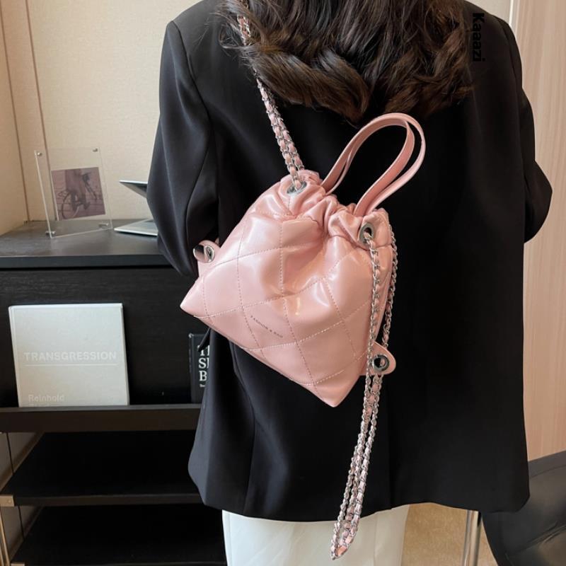 Chain Backpack 2023 Summer Handbag High Women's Pu Leather Shoulder Bag