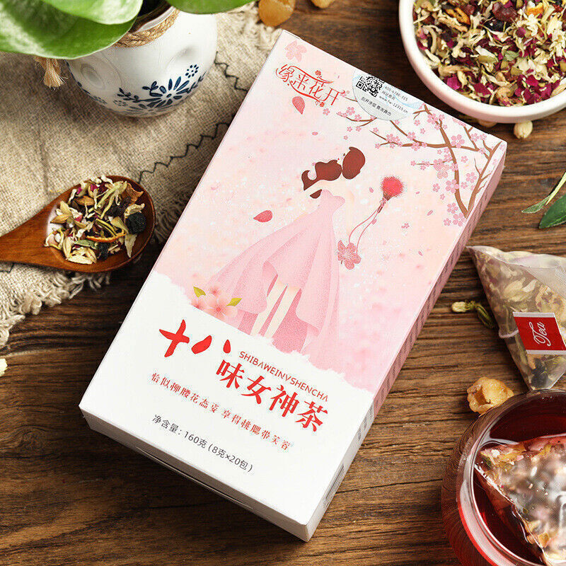 十八味女神茶八宝茶玫瑰洛神花 Goddess Tea, Eight-treasure Tea, Rose, Roselle, Black Wolfberry,