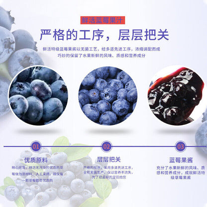 Blueberry Collagen Peptide Enzyme Jelly 同仁堂蓝莓胶原蛋白肽酵素果冻 嗨吃片 阻断淀粉 脂肪10包/盒