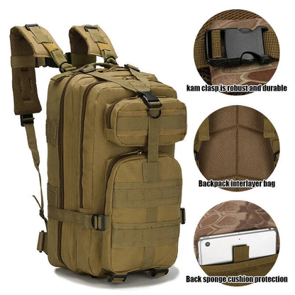 Tactical Backpack Camping Man Rucksacks Hunting Pack Sport Trekking Fishing Bag