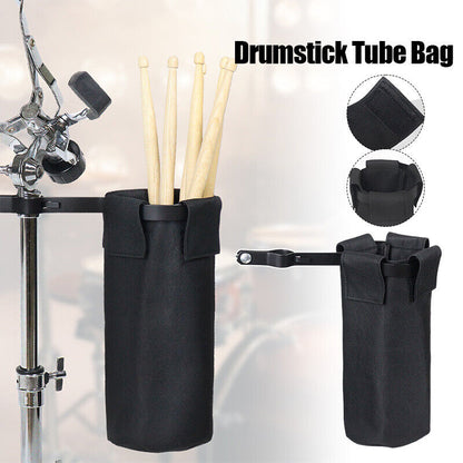 Drumstick Tube Bag Oxford Waterproof Drum Stick Holder with Metal Clip Sturdy
