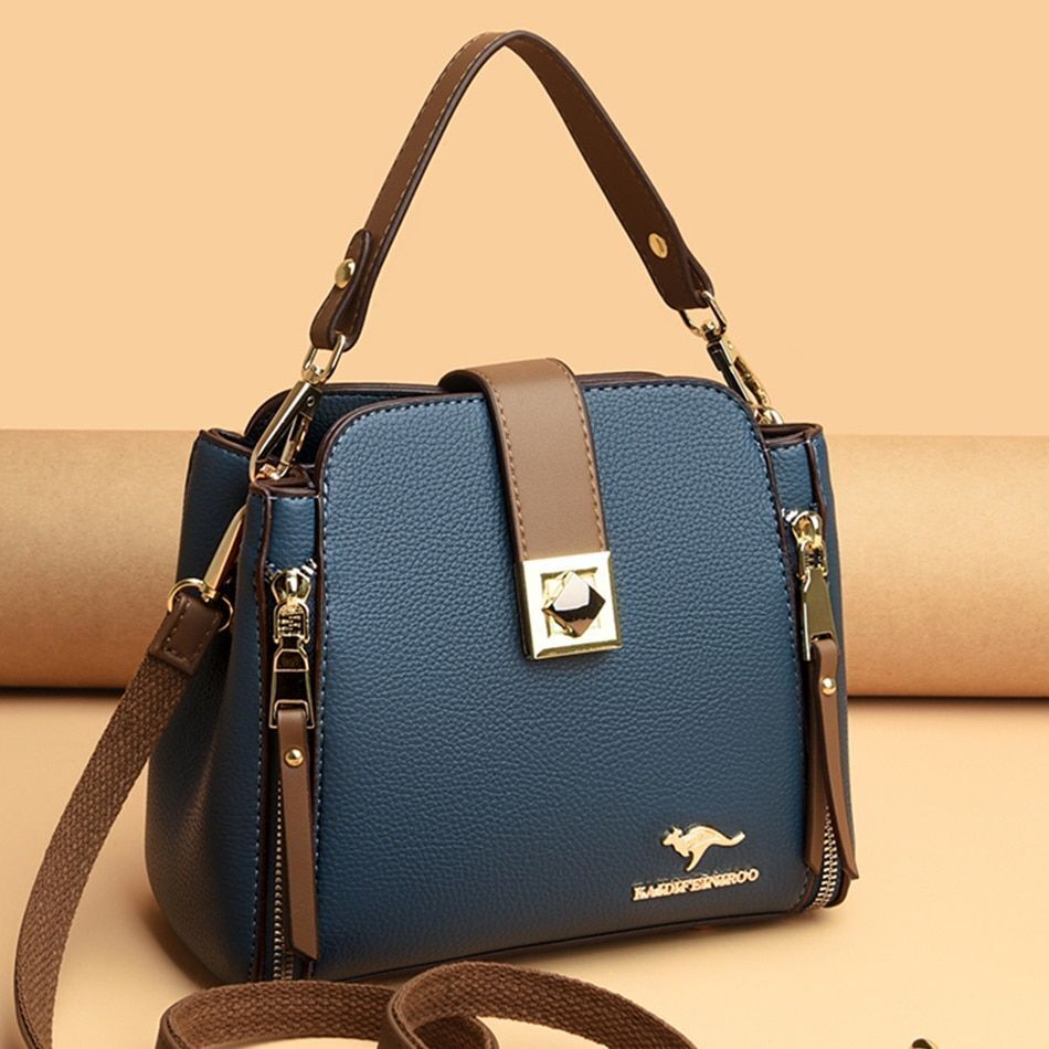 Synthetic Leather Handbag Purse Bag Shoulder Crossbody Messenger Small 20*18*9CM