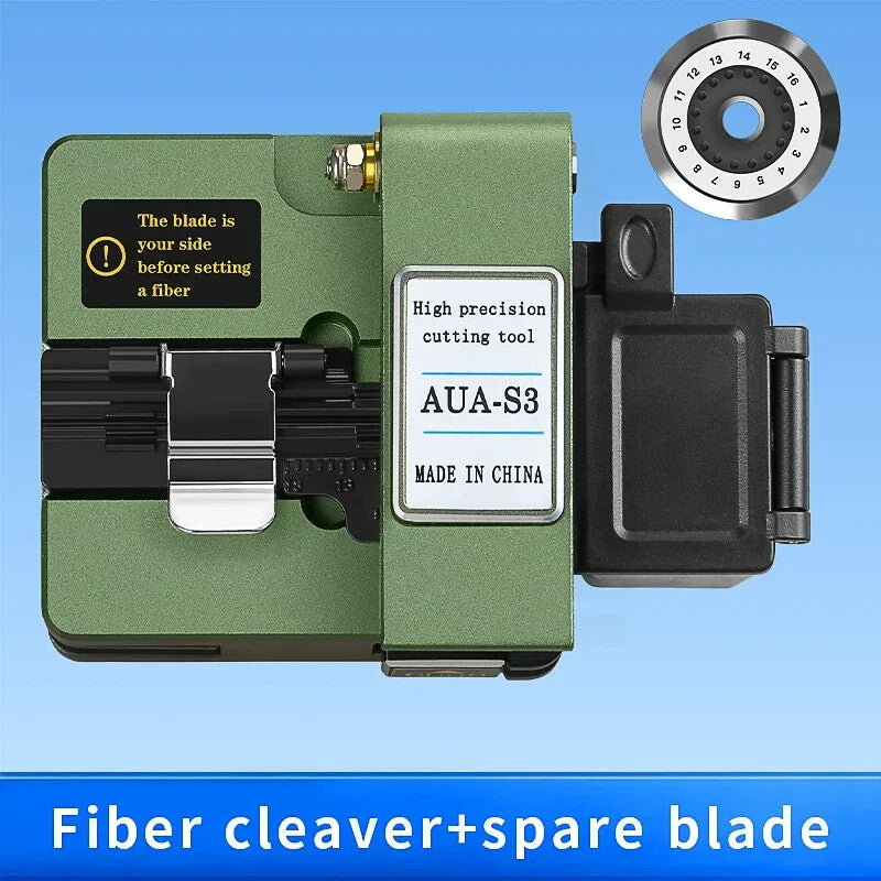 AUA-S3 Fiber Cleaver FTTH Cable Fiber Optic Cutting Knife Three-in-one Clamp
