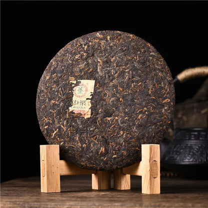 Hou De Good Moral Character * 2021 Yunnan Menghai CHINATEA Ripe Pu'er Tea 357g