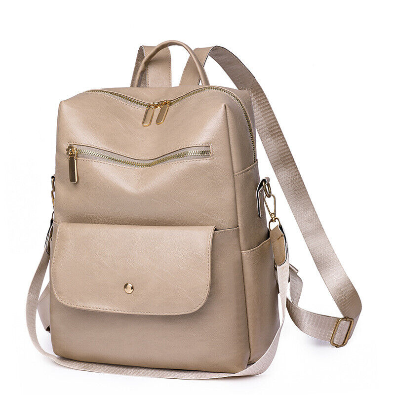 Fashion Womens PU Leather Rucksack Shoulder Bag Backpack Handbag Travel Bag