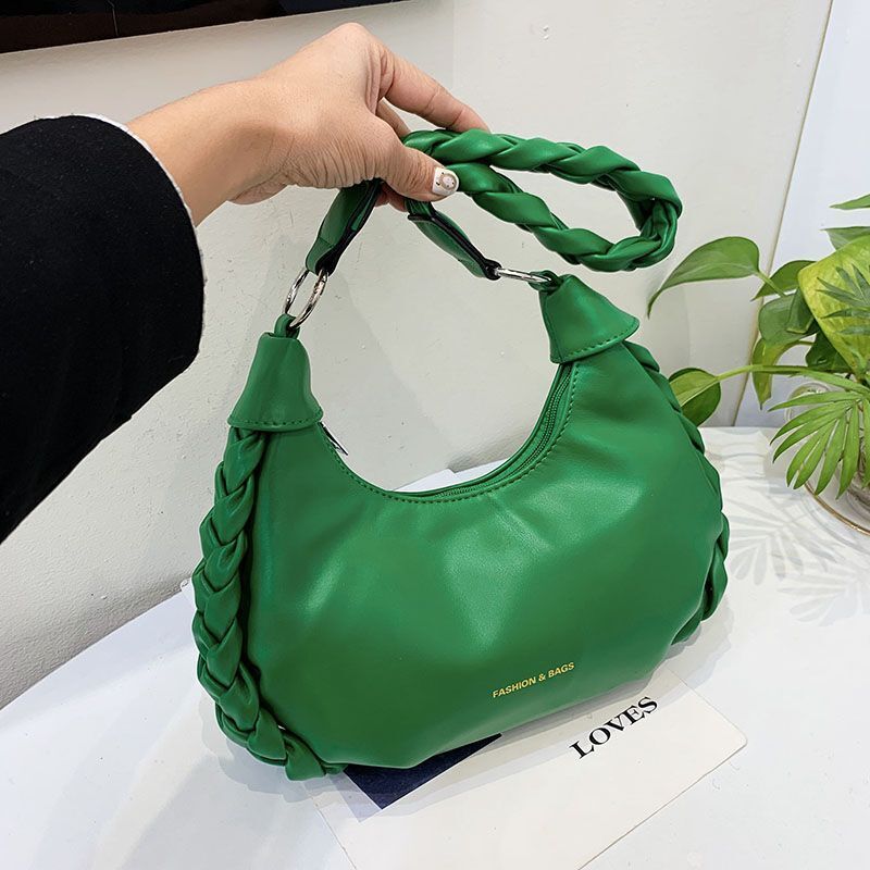 Retro Shoulder Bag Leather Handbags Crossbody Bags Armpit Purse 27*7*13 CM 1PC