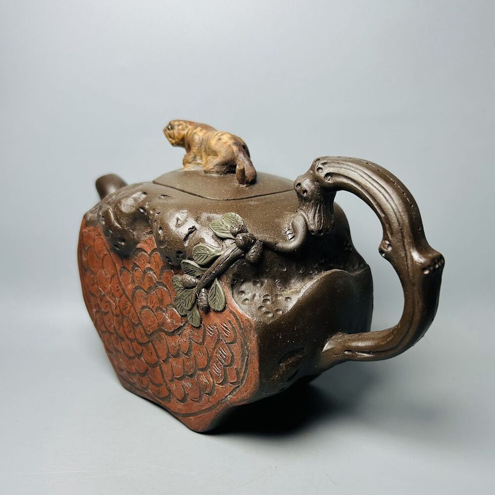 Chinese Yixing Purple Clay Teapot Tea Set Pot Zisha Ceramic Cute Decor Figurine