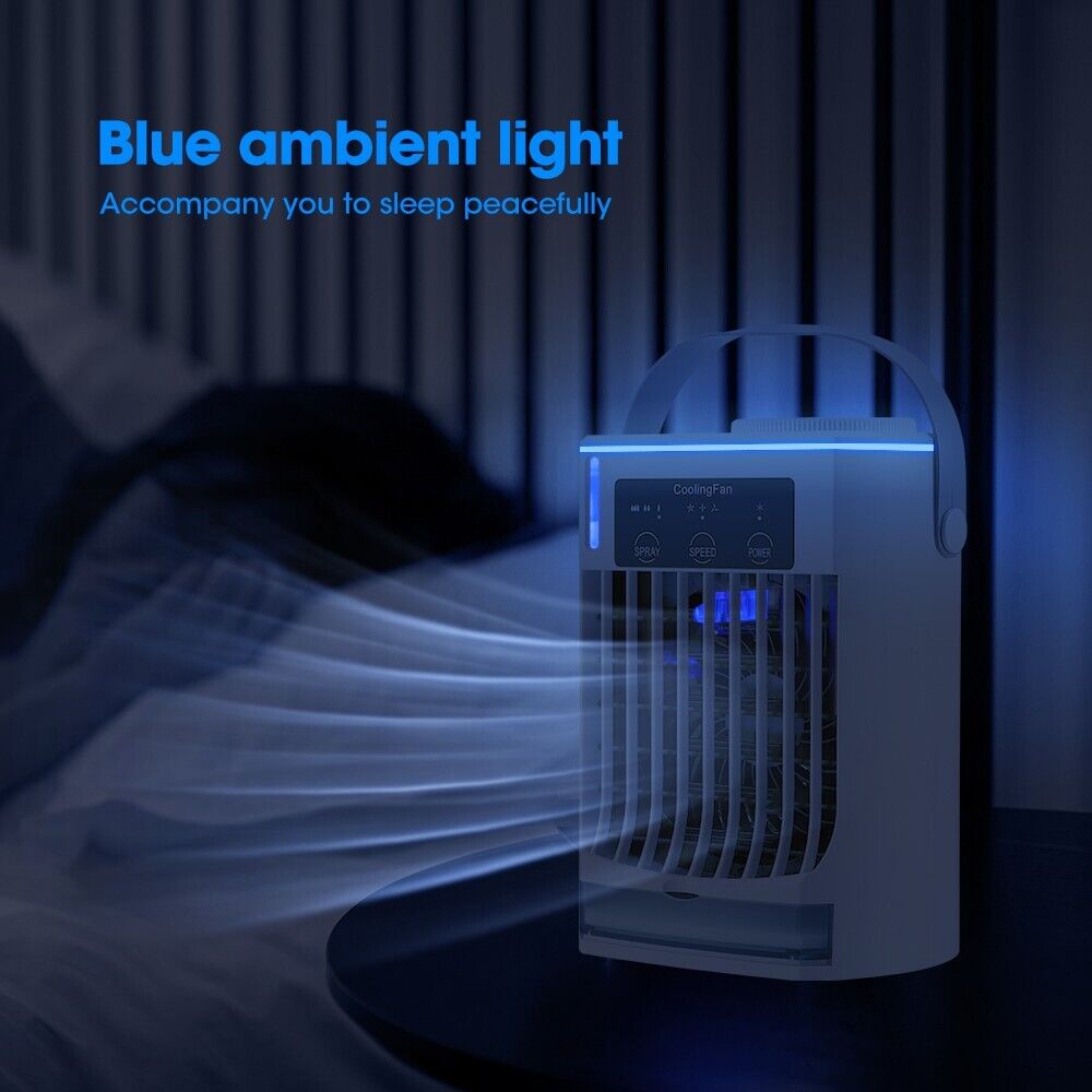 Mini Conditioner Air Cooler Portable Water Desktop Cooling Air Conditioning NEW