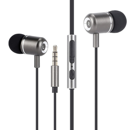 TRON Wired Earbuds with Mic & Volume Control, Noise-Isolating In-Ear Headphone