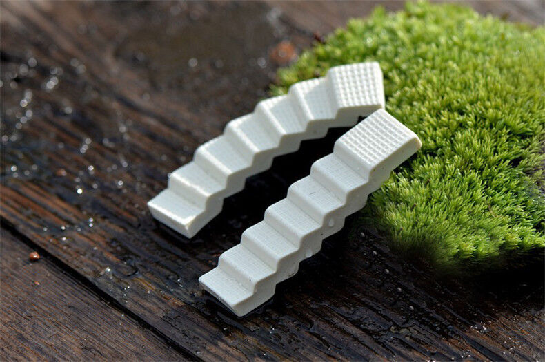2Pcs Landscape Ornaments Miniature Stair DIY Fairy Dollhouse Garden Bonsai Decor